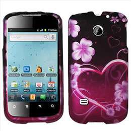 Pink Lotus Hard Case Cover for Cricket Huawei Ascend 2 II M865 