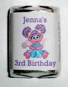 60 ABBY CADABBY BIRTHDAY PARTY FAVORS CANDY WRAPPERS  