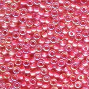  6 9355 Hot Pink Lined Crystal AB Miyuki Seed Beads Tube 
