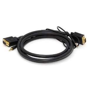   HD15 M/M 6ft cable w/ Stereo Audio and Triple shielded (Gold Plated
