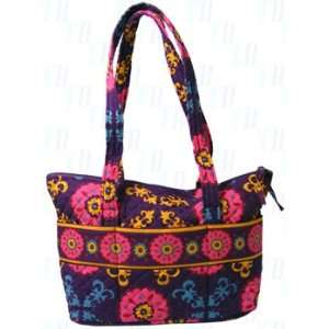  Stephanie Dawn Zip Tote   Bella Flora * New Quilted 