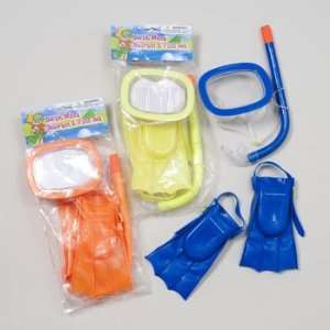 Kids Toddler Mask Snorkel & Fins (Asst Colors)  Sports 