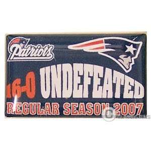    New England Patriots 2007 Undefeated Pin
