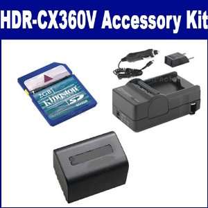  Sony HDR CX360V Camcorder Accessory Kit includes SDM 109 