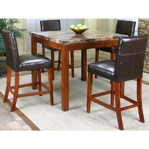 Mayfair 5 Piece Counter Height Square Dining Set 
