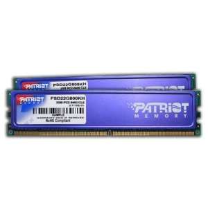  Patriot 2GB PC2 6400 800MHZ PAIRED DIMM KIT WITH PATRIOT 