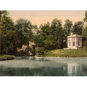 Vintage Travel Poster   Petit Trianon the Pavillion and the Rock of 