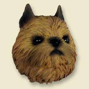  Brussels Griffon, Red Dog Head Magnet (2 in)