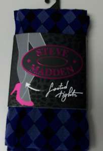 Steve Madden Decorative Footed Tights MSRP $15.00  