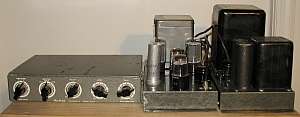 Vintage Heathkit W2 Tube Amplifier Amp and Power Supply  
