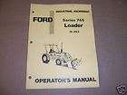 Ford Series 745 Loader 19 854   19 858 Service Manual