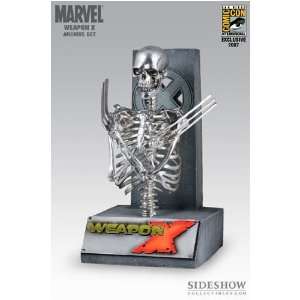  Sideshow Exclusive Marvel Weapon X Prop Replica Skeleton Toys & Games