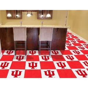 Pack of 20 NCAA 18 Indiana University Carpet Floor Tiles   Covers 45 