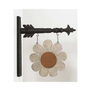 Country Wooden Signs White Flower with Arrow  Kitchen 