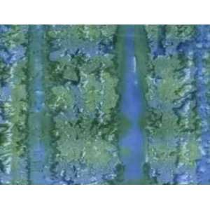  BAT334 HOF867 105 Blue & Green Rough Water Look Batik By 