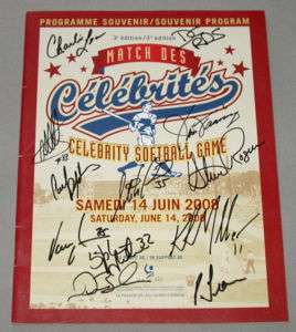 2008 Celebrity Softball Classic Team Signed Program  