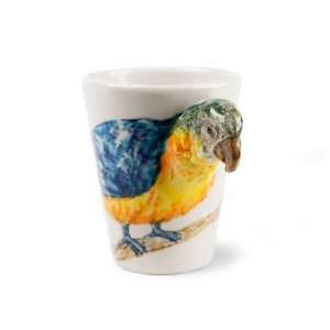  Parrot Blue Handmade Coffee Mug (10cm x 8cm)