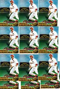 1998 MARK McGWIRE PACIFIC HOME RUN HEROES LOT OF 12  