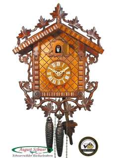 Black Forest Cuckoo Clock 1 Day 1885 Train Station NEW  