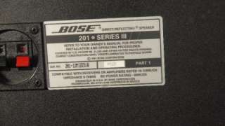 Bose 201 Series III Bookshelf Speakers  