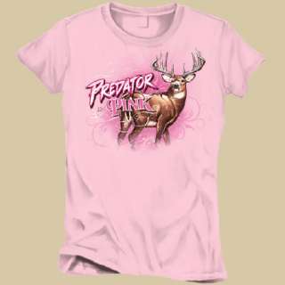 Buck Wear Predator In Pink   Deer T Shirt Med  