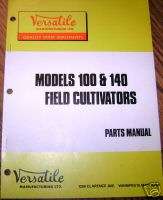 Versatile 100 140 Field Cultivator Parts Catalog book  