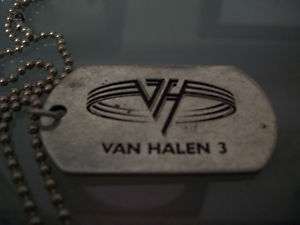 Van Halen 3 Tour Dog Tag Gary Cherone Extreme Hurtsmile  