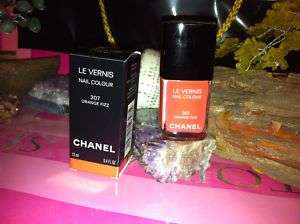 Chanel nail colour polish ORANGE FIZZ 307 authentic NEW  