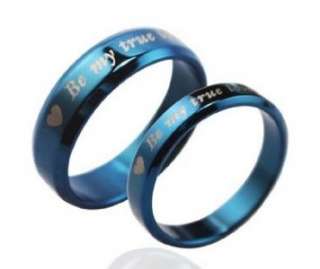 JR44 Stainless Steel True Love Wedding Couple Rings  