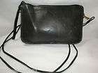   Convertible Cross Body Clutch Black Leather Bag Purse Made in NY City