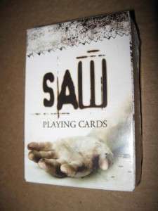 NEW SEALED SAW MOVIE DECK OF PLAYING CARDS OFFICAL POKER REGULATION 