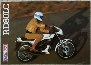 YAMAHA RD80LC MOTORCYCLE Sales Brochure 1982  
