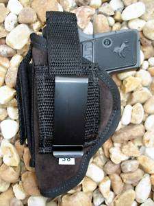BELT/CLIP SUEDE HOLSTER w/ MAG POUCH KEL TEC P 3AT 32  