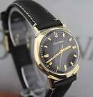   Accutron 14k GOLD Alpha Watch M1 Black Dial VERY,VERY Clean (W445