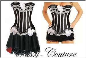Moulin Burlesque Corset Costume PLUS SZ  Skirt Option  