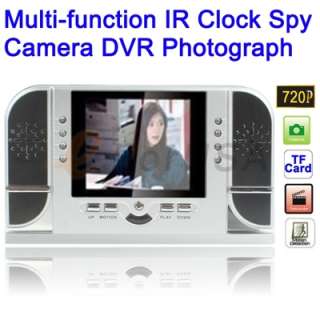 HD Multi function IR Clock Spy Night Vision Camera DVR Photograph 