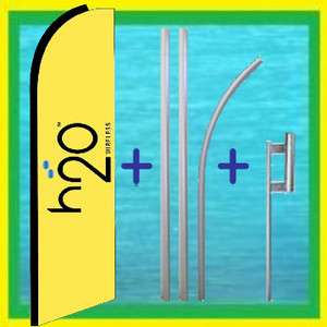 h2o H20 WIRELESS 15 Feather Swooper Banner Ad Flag Kit  
