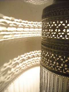 Moroccan oxidized Brass Pendant Light Lamp Lantern  
