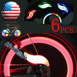 Bike Bicycle Spoke Wire Tire Tyre Silicone LED Light Re  