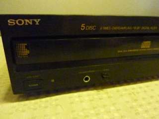 Sony CDP C505 Multi Disc Player 5 CD Carousel Changer  