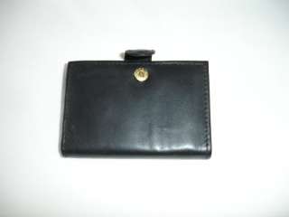 Black Leather Business Credit Card Holder Small Wallet  