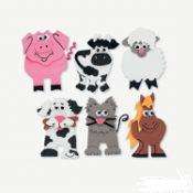   ANIMALS MAGNET CRAFT KIT   SHEEP, CAT, DOG, HORSE, COW & PIG  