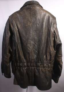 MENS NEW RIVER SPORTS LEATHER HIPSTER/CLUB JACKET sz S  