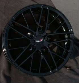 18/19 Black C6 ZR1 Corvette Wheels For Z06 & Grand Spt  