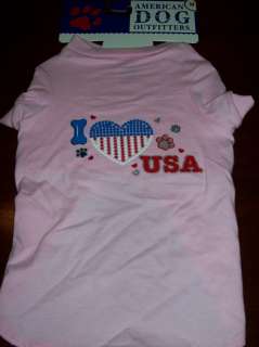 American Dog Outfitters T Shirt USA patriotic NEW ~UPic  