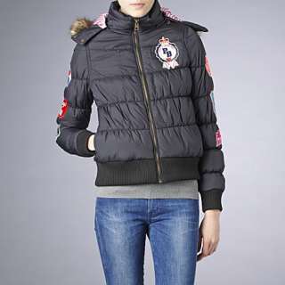 Black padded fur collar jacket   PAULS BOUTIQUE   Selfridges  Shop 
