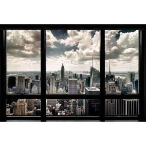 New York Poster Skyline Fenster   Poster Großformat  