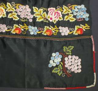 ANTIQUE Czech hand embroidered apron ethnic folk costume Moravia KROJ 