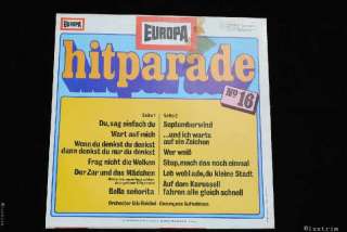 EUROPA Hitparade No 16, E 1066 LP  