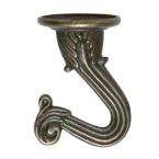    Antique Brass Plated Steel Swag Hooks 2 Pack customer 